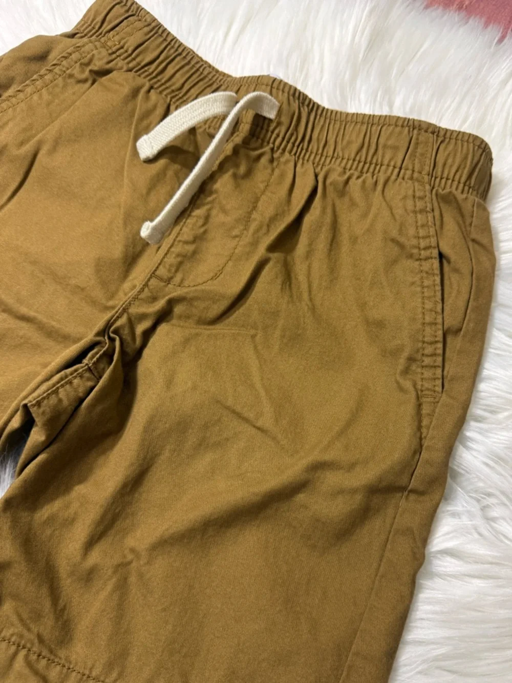 Old Navy Relaxed Fit Brown Pull On Cotton Shorts - Boys Size M (8)